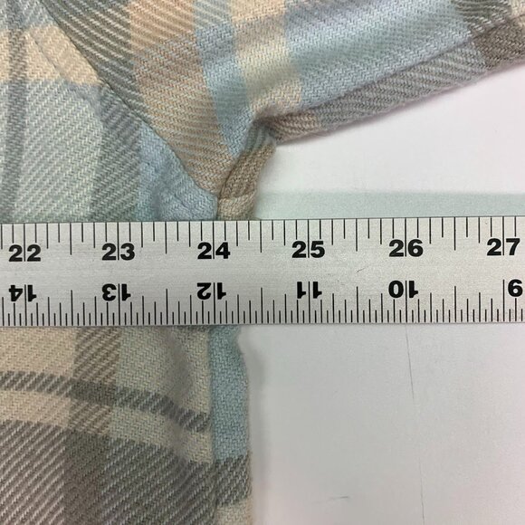 American Eagle Outfitters Plaid Button Down Shirt - Gray and Blue - Picture 11 of 12